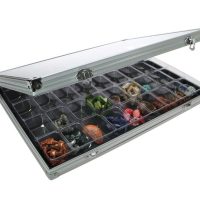 Aluminum Rock Case with 45 Compartments