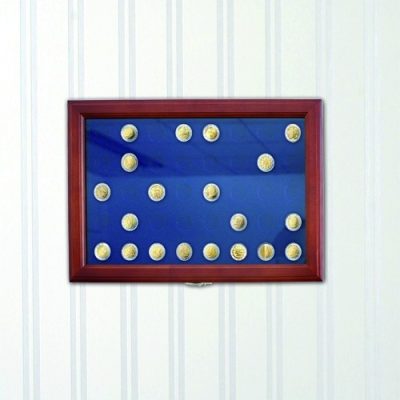 Coin Display Case for Silver Eagles in Capsules to 46mm