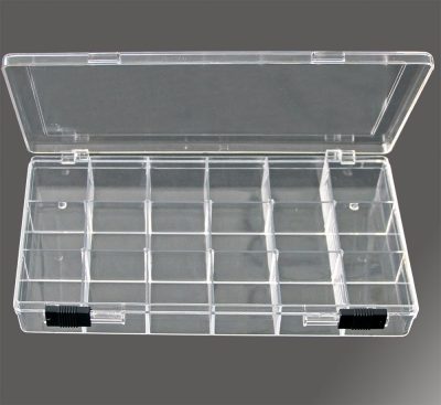 Rock Collection Box with 18 Compartments