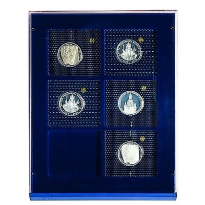 Coin Case for Medals-Nova Exquisite w/6 Compartments (2-3/4")