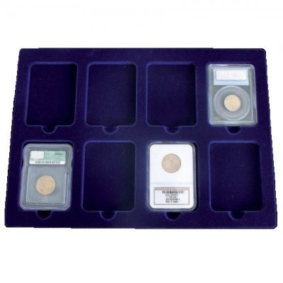 Coin Tray For 8 Certified Coin Slabs