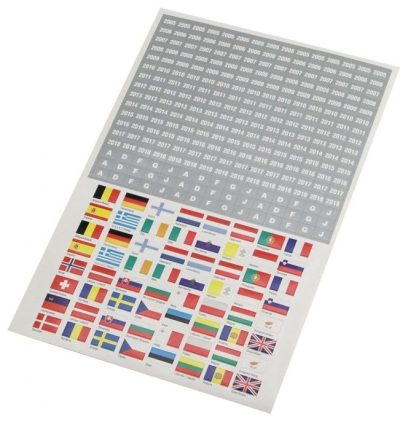 Self Sticking Flag & Year Date Labels