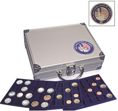 Aluminum Coin Case for Silver Eagles in Capsules