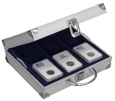 Aluminum Carrying Case For Graded Coins/Slabs