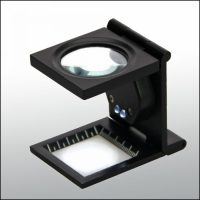 Precision Metal Stand Loupe w LED - 5x