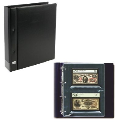 Graded Currency Value Album w/10 Pages-Black