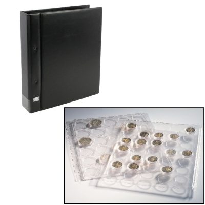 Coin Album for Quarters in Capsules - Black