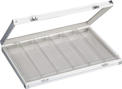 Aluminum Display Case with 6 Compartments