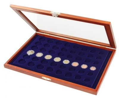 Coin Display Case for 8 Euro Coin Sets in Capsules