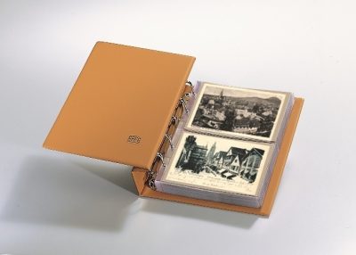 Postcard Albums-Compact Tan Luxus Package for Vintage Postcards