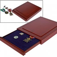 Pin Case-Nova Exquisite Wood Stackable Drawer For Pins & Medals