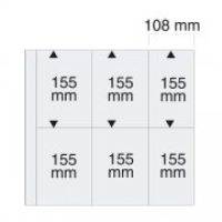 White Double Sided Vertical Postcard Pages Package of 5
