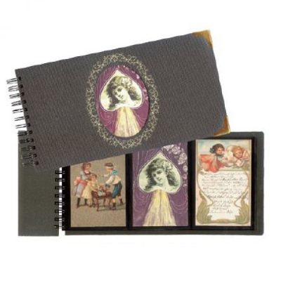 Postcard Albums - Nostalgia with 12 Black Pages