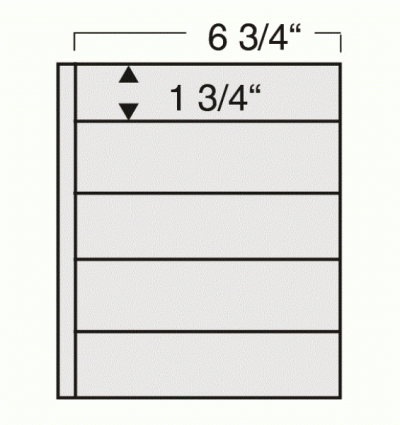 Compact Black Double Sided Page - 5 Strips per 10