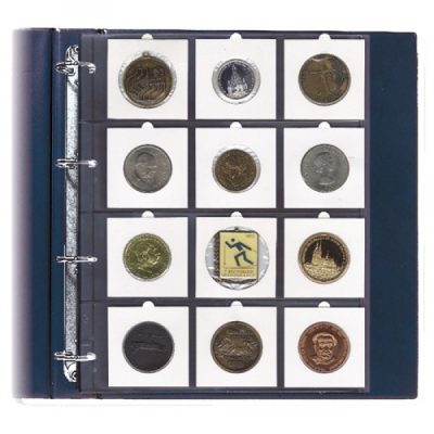 Large Coin Page For 2-5/8" x 2-5/8" Coin Flips Per 5