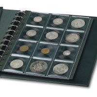 Creproly Leather Coins Storage Collection Holder Album with 150 Pockets Coins and 240 Pockets Paper Money Large Coins Storage Book for Collectors 