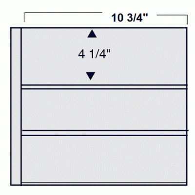 White Double Sided- 3 Pocket - Pack of 5