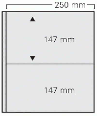 Transparent 2 Pocket Garant Heavyweight Page Per 5 - 2 Pocket