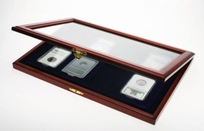 Coin Display Case for 8 Certified/Graded Slabs