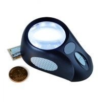 Desk Stand Magnifier 5x with LED Lighting