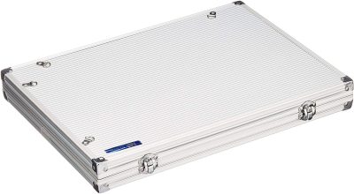 Aluminum Display Case with 45 Compartments