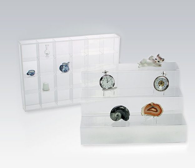 Acrylic Rock Collection Display Case Box for Kids Collectibles Crystal  Holder US